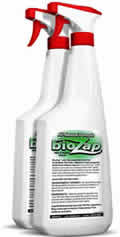 BioZap Mold Cleaner botltles