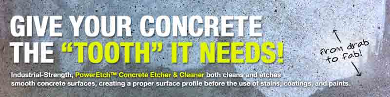 PowerEtch Concrete Etcher and Cleaner