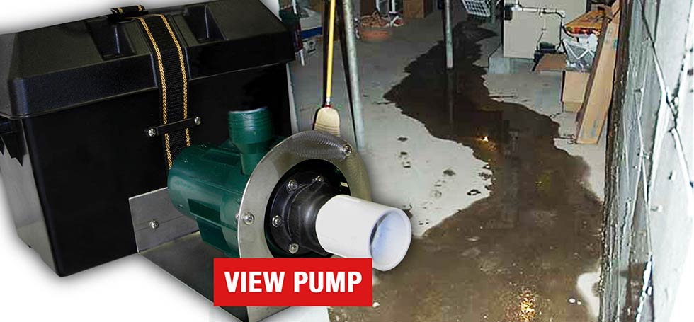 High and Dry Battery-Powered Backup Sump Pumps
