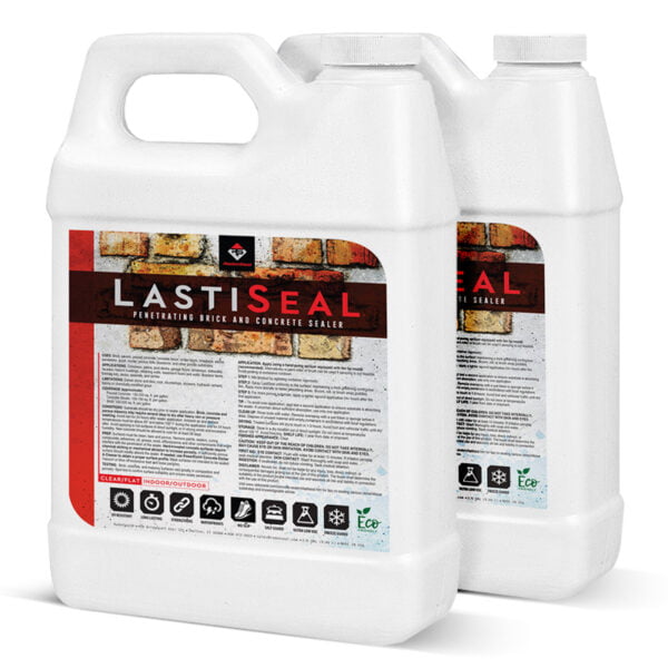 LastiSeal Penetrating Brick & Concrete Sealer | FLAT | 5 gals | Waterproofs and Hardens Brick, Concrete, Pavers, and Porous Stone