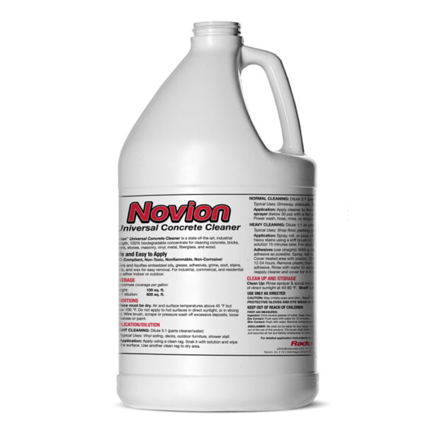 Novion Universal Concrete Cleaner | 1 gal | Non-Toxic, Eco-Friendly