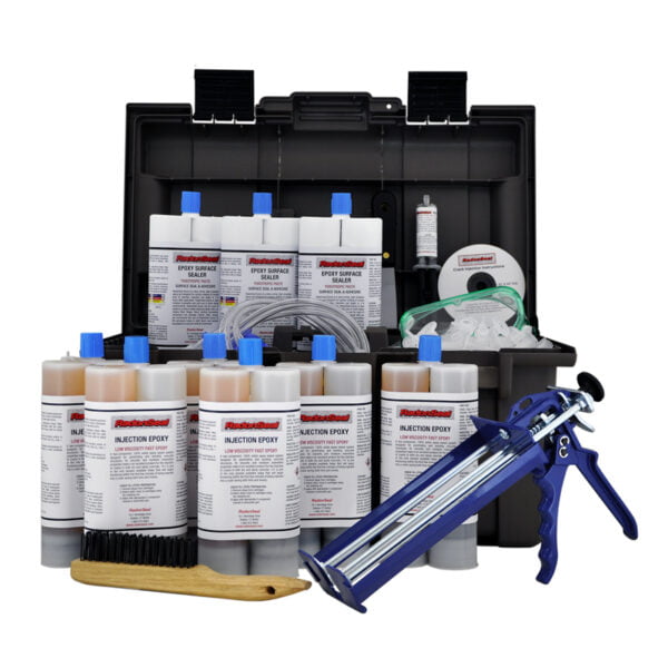 Easy-Peel PRO Foundation Crack Repair Kit | Epoxy | 30-ft | Basement Wall Crack Repair