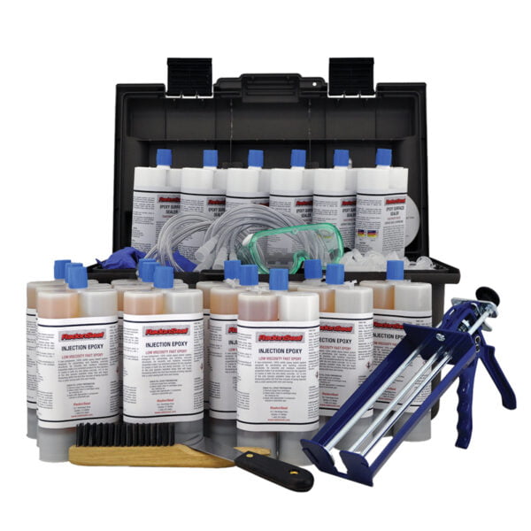 Easy-Peel PRO Foundation Crack Repair Kit | Epoxy | 60-ft | Basement Wall Crack Repair