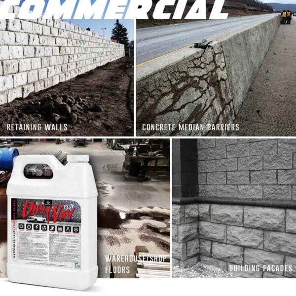 DryWay PLUS | DOT APPROVED | Water-Repellent Concrete, Brick, & Masonry Sealer