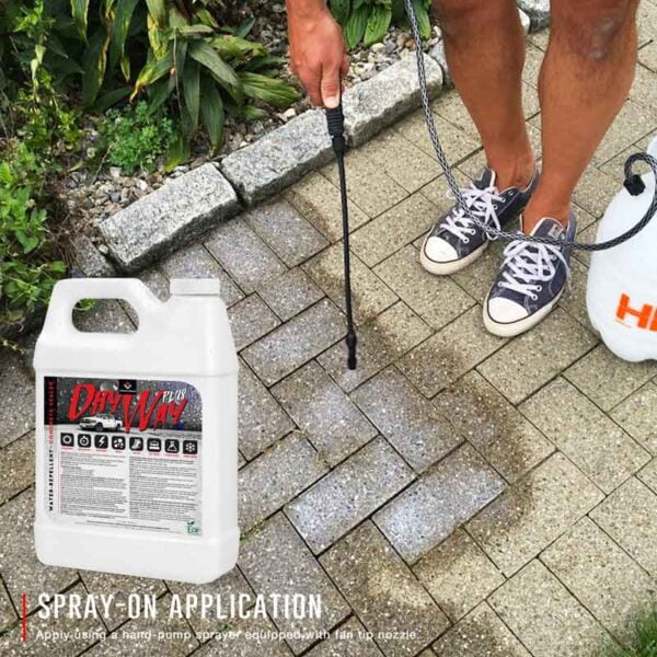 DryWay PLUS • DOT APPROVED • Water-Repellent Concrete, Brick, & Masonry Sealer
