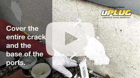 uPLUG Concrete Crack Repair Kit | How To Waterproof Foundation Cracks, Pipe Perforations, and Voids