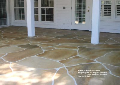 LastiSeal Concrete Stain and Sealer applied to a concrete patio.