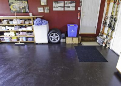 LastiSeal Concrete Stain and Sealer applied to a garage floor.