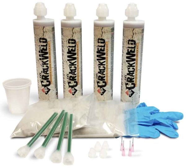 CrackWeld DIY Concrete Floor Crack Repair Kit - 4 pack