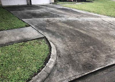 Sealing concrete driveways helps prevent mold and mildew growth.