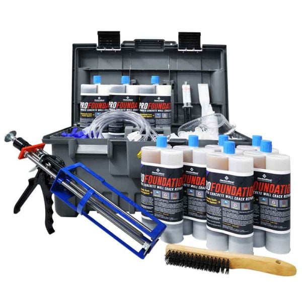 RadonSeal Easy-Peel PRO Foundation Concrete Crack Repair Kit (30 ft) - Epoxy