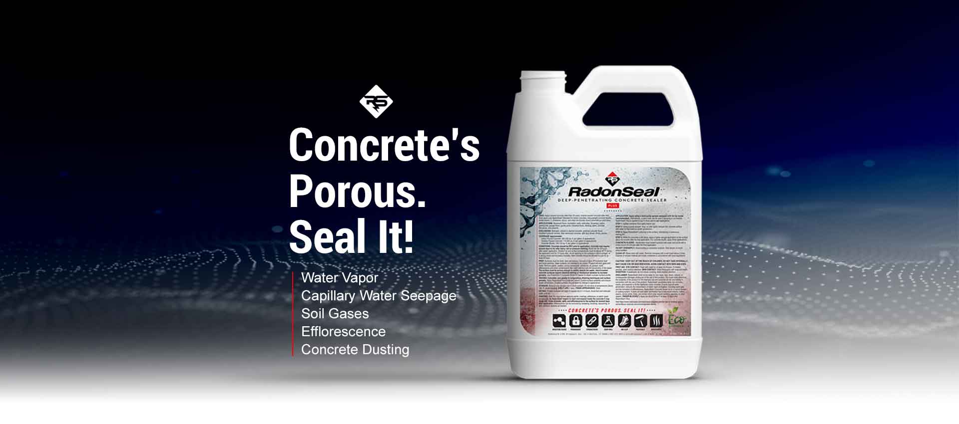 RadonSeal Penetrating Concrete Sealer