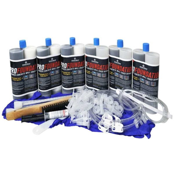 RadonSeal Easy-Peel PRO Foundation Concrete Crack Repair Consumable Kit | 30 ft | Urethane