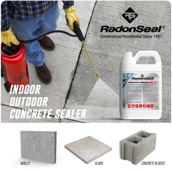 RadonSeal Penetrating Concrete Sealer