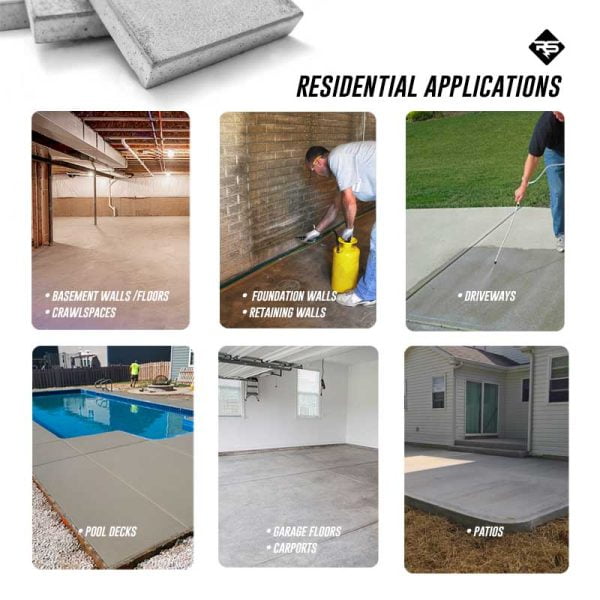 RadonSeal Standard Deep-Penetrating Concrete Sealer - Residential Applications