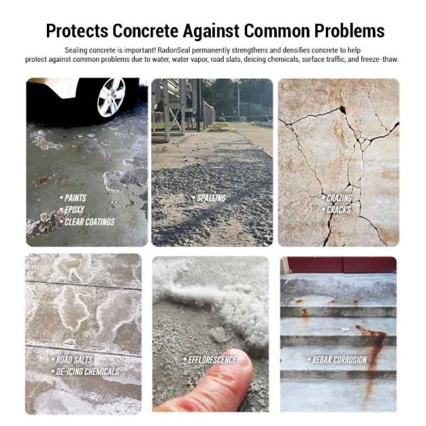 RadonSeal Standard Deep-Penetrating Concrete Sealer - Protects Concrete
