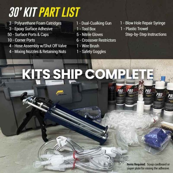 RadonSeal PRO Foundation Basement Crack Repair Kits